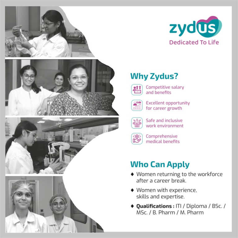 Zydus Lifesciences Hiring Production / Packaging / Quality Control / Quality Assurance Zydus Lifesciences Hiring Production / Packaging / Quality Control / Quality Assurance