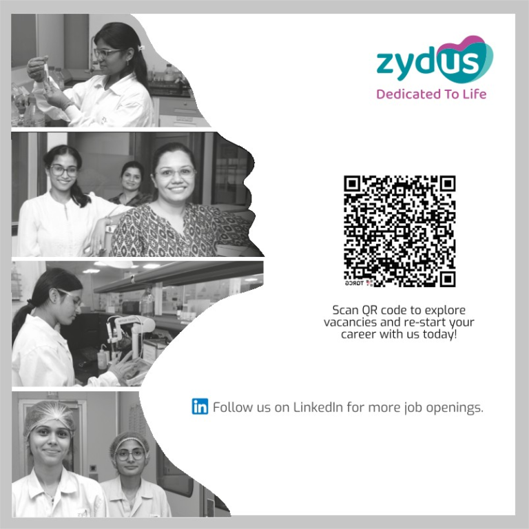 Zydus Lifesciences Hiring Production / Packaging / Quality Control / Quality Assurance Zydus Lifesciences Hiring Production / Packaging / Quality Control / Quality Assurance