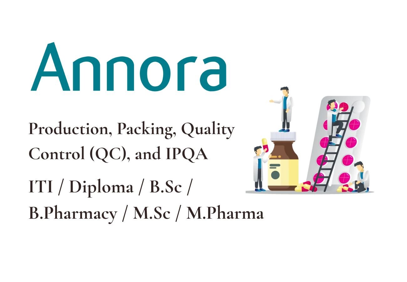 Annora Pharma Hiring various departments