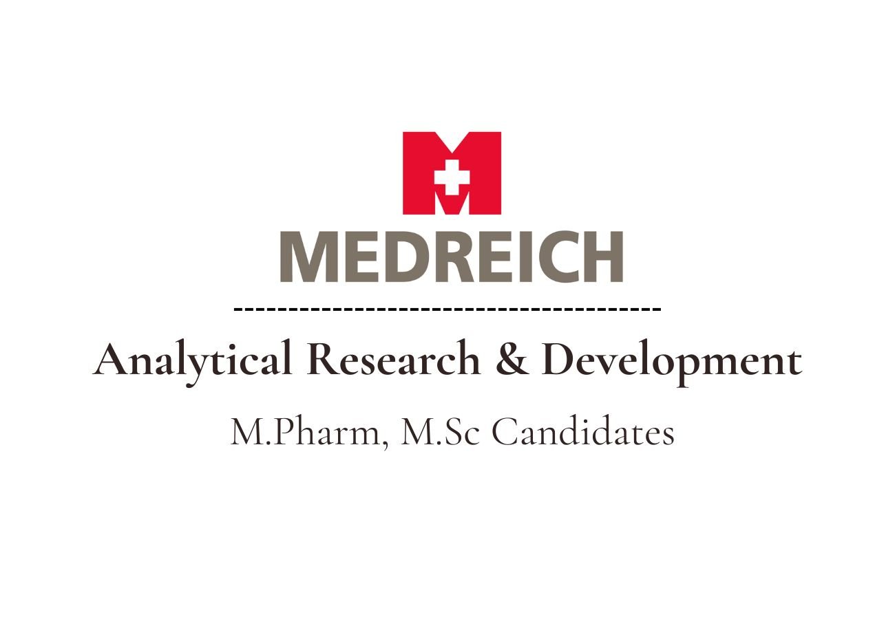 Medreich Hiring For Analytical R&D