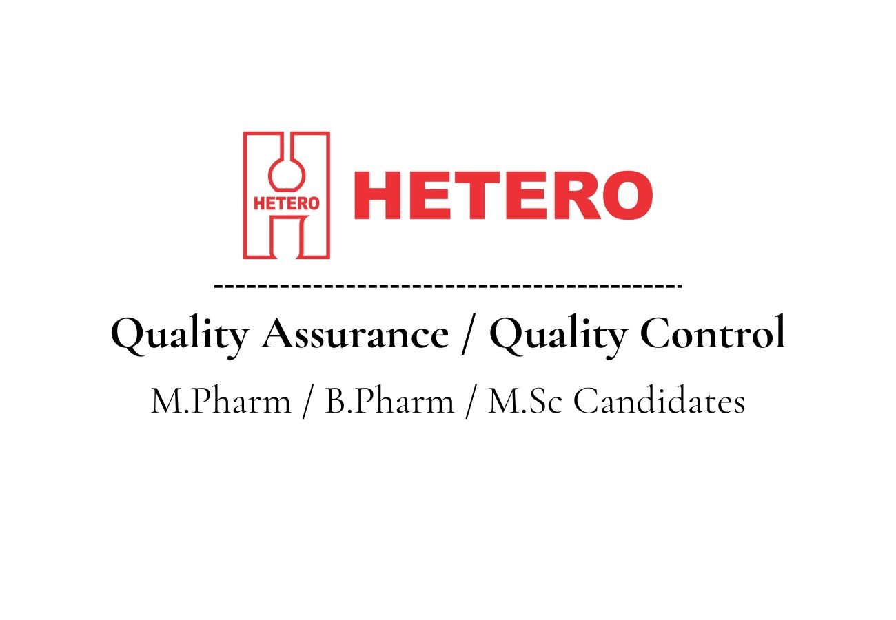 HETERO Hiring For Quality Assurance / Quality Control