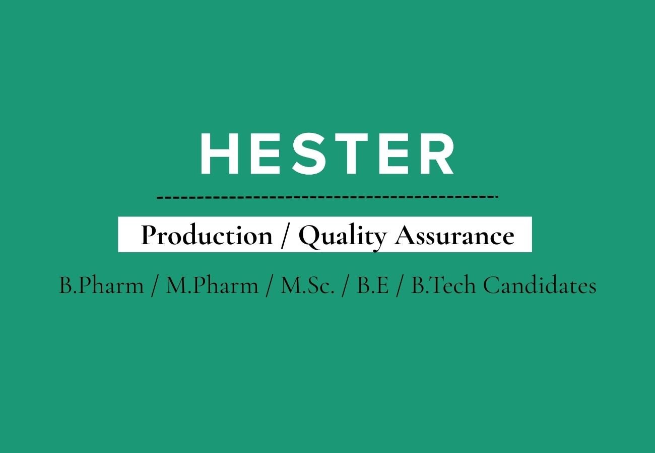 Hester Biosciences Hiring For Quality Assurance / Production