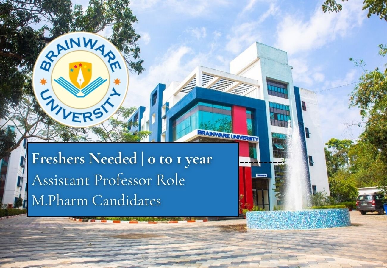 Freshers Needed In Assistant Professor At Brainware University