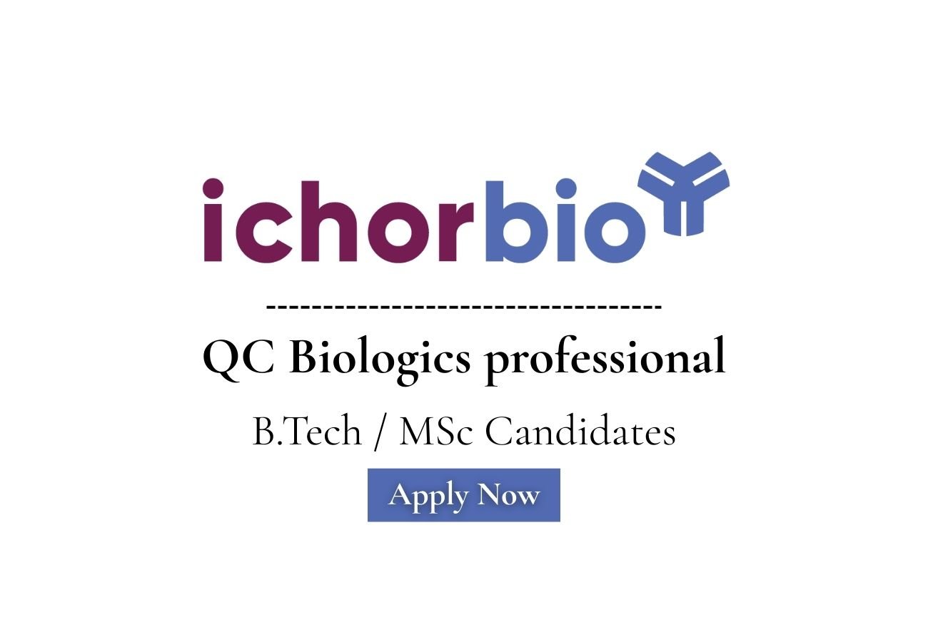 Ichor Biologics Hiring QC Biologics professional