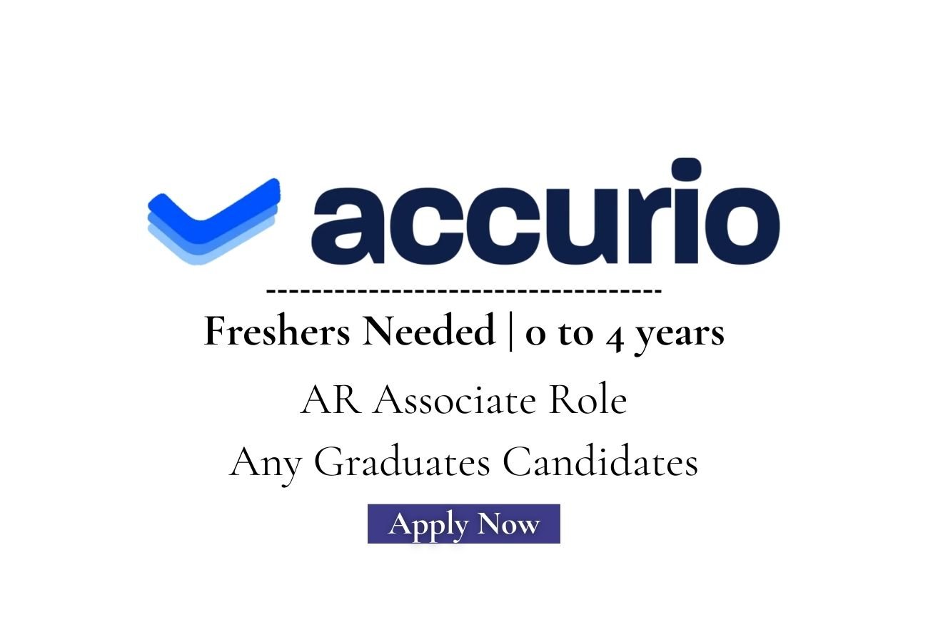 Freshers Needed In AR Associate At Accurio Health Company