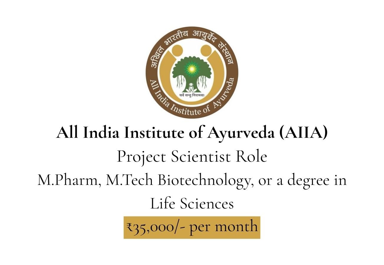 AIIA Hiring For Project Scientist