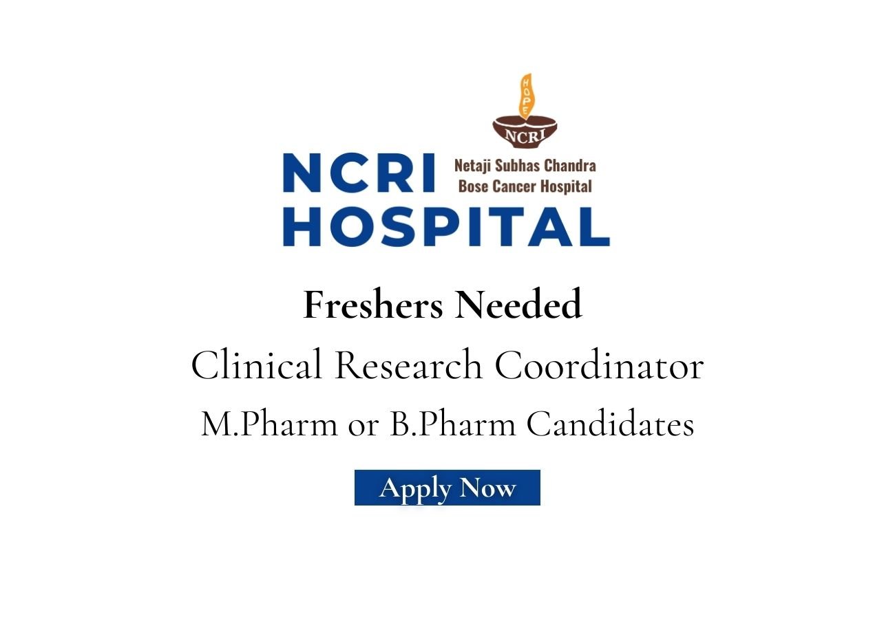 Freshers Needed In Clinical Research Coordinator At NSCRI