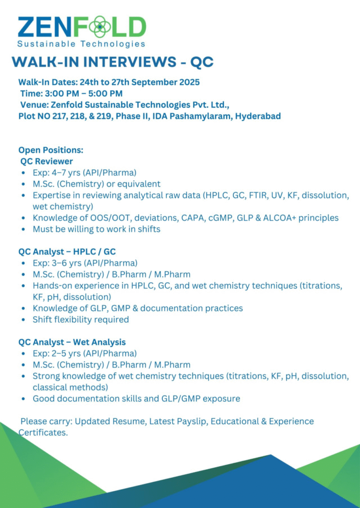 ZENFOLD Hiring For QC Reviewer, QC Analyst