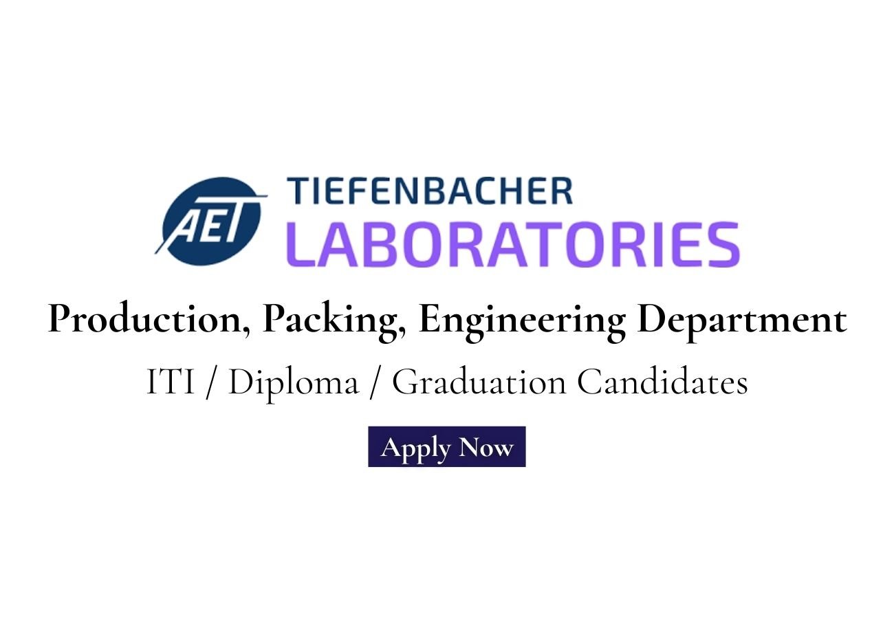 Tiefenbacher Laboratories Hiring Production, Packing, Engineering