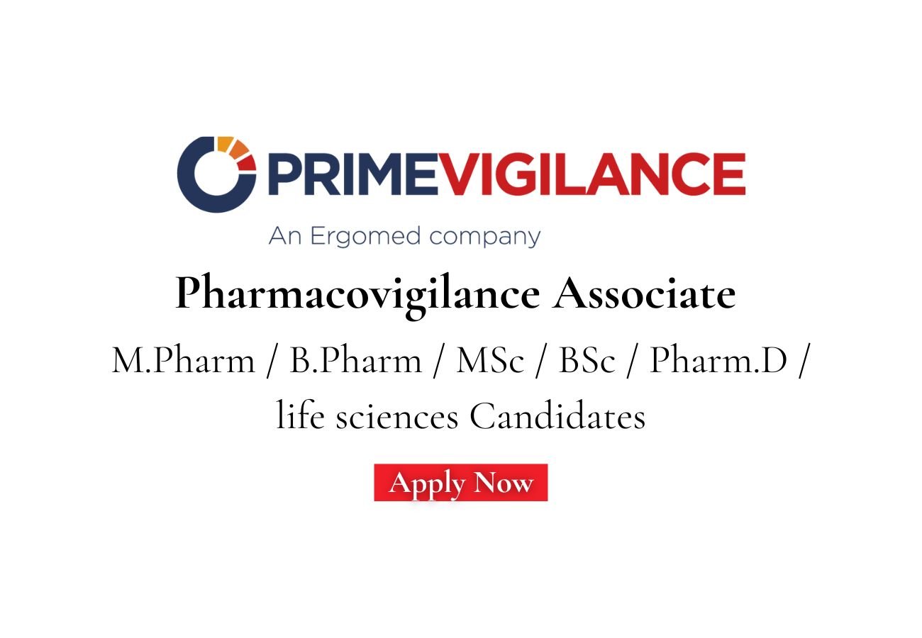 PrimeVigilance Hiring For pharmacovigilance