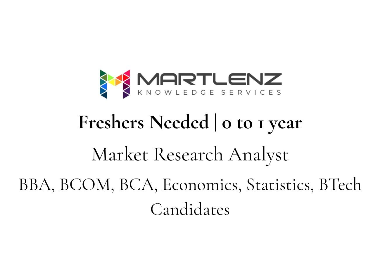 Freshers Needed In Market Research Analyst At MartLenz Knowledge