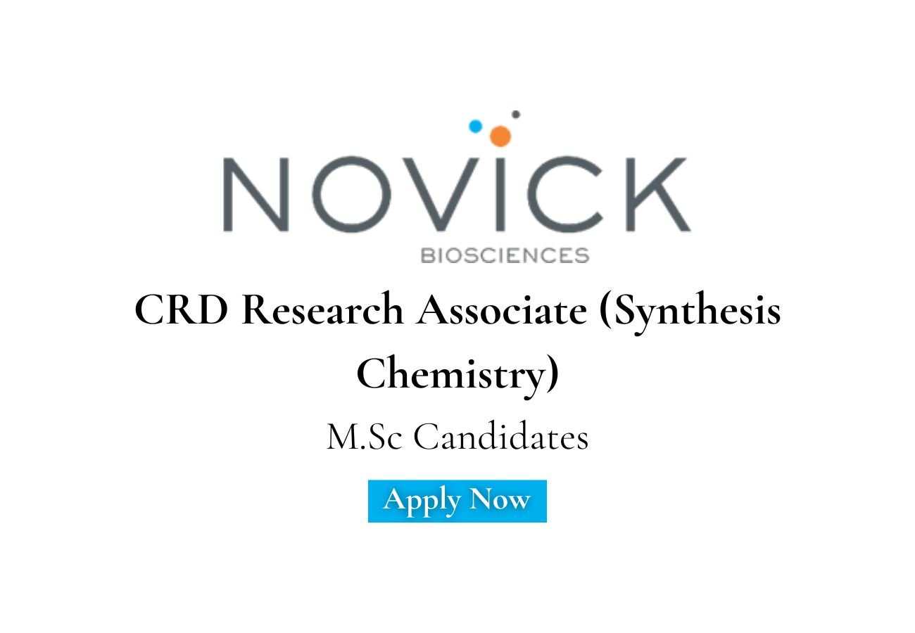 Novick Biosciences Hiring For CRD Research Associate