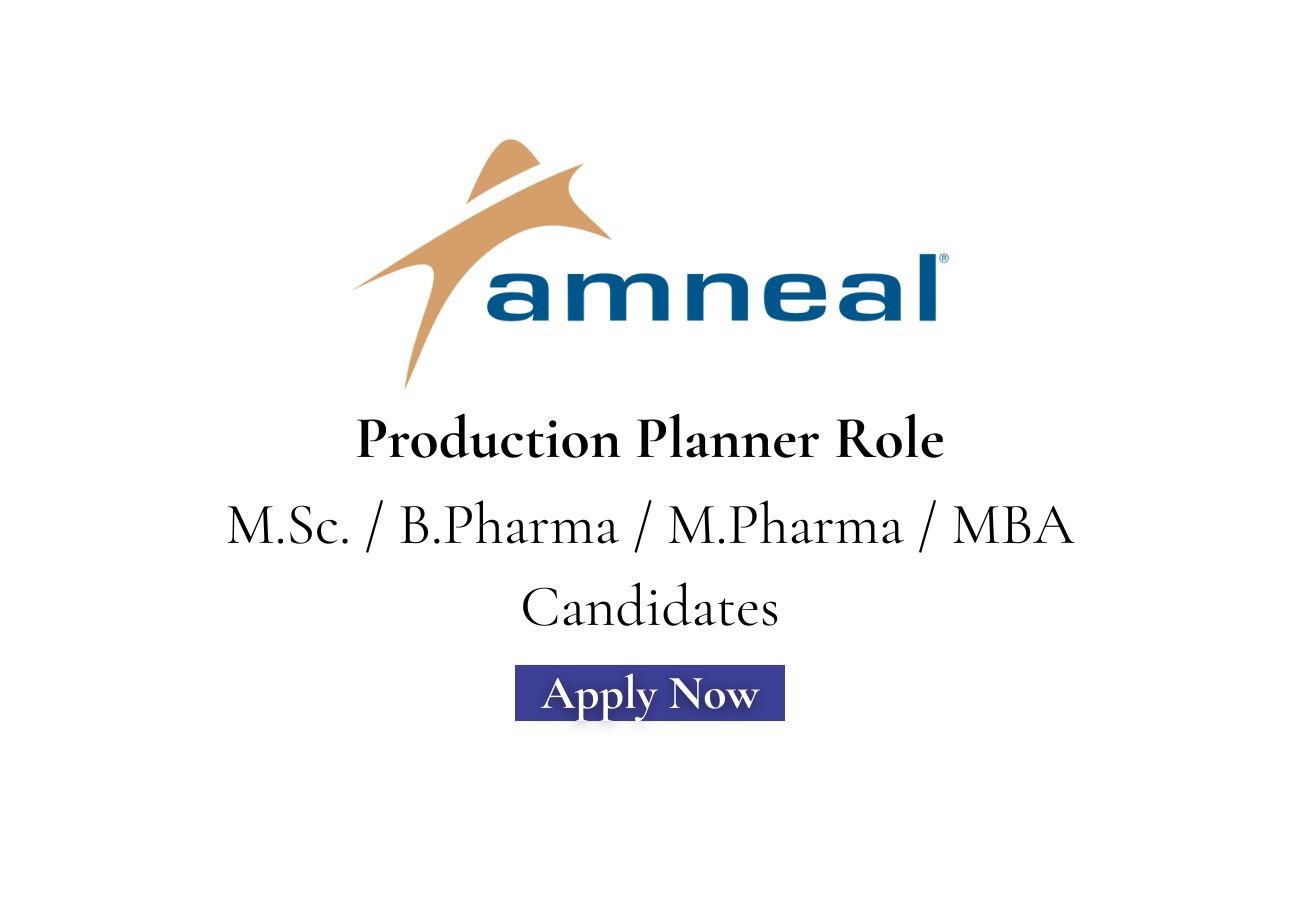 Amneal Pharmaceuticals Hiring For Production Planner