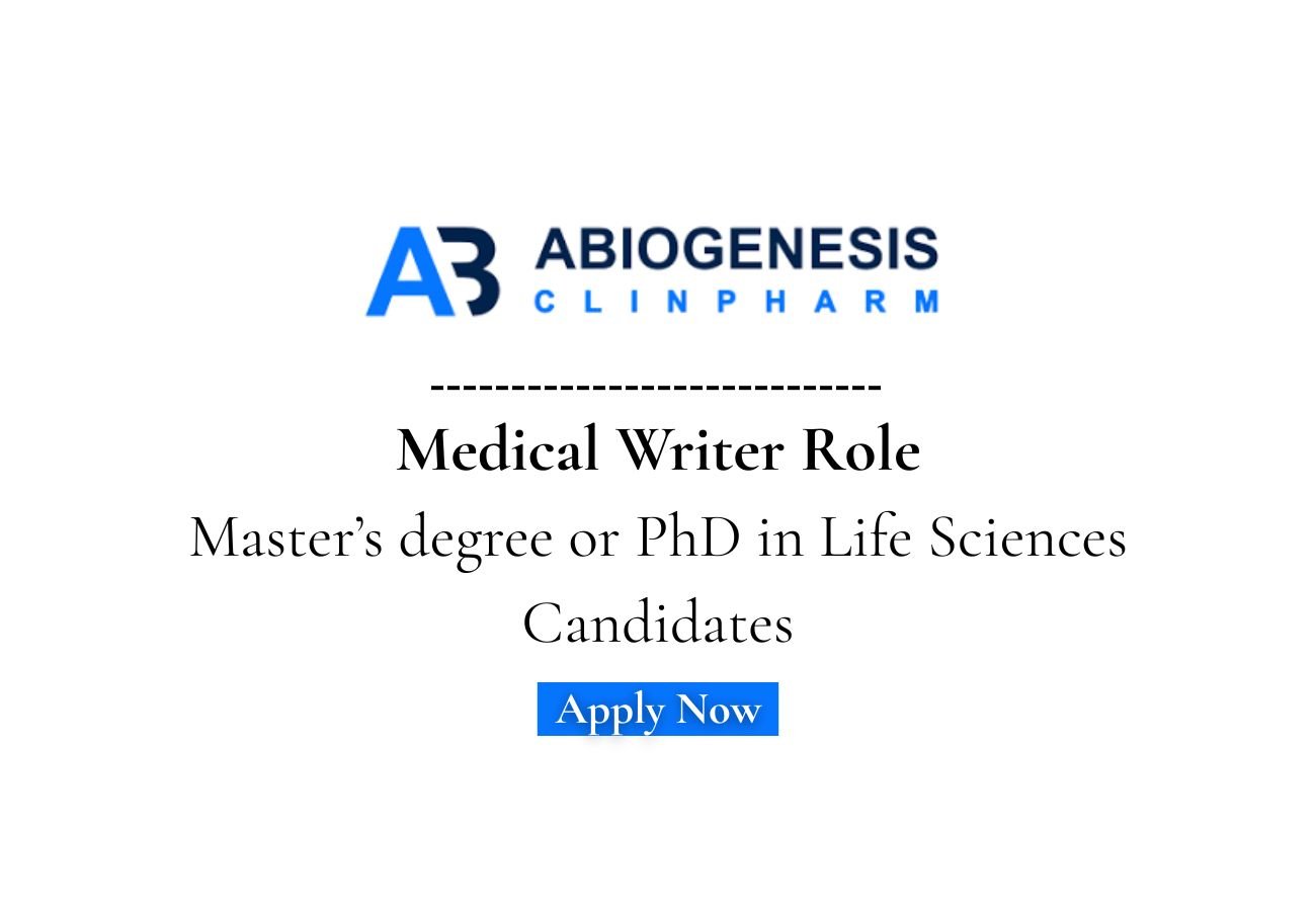 Abiogenesis Clinpharm Hiring For Medical Writer