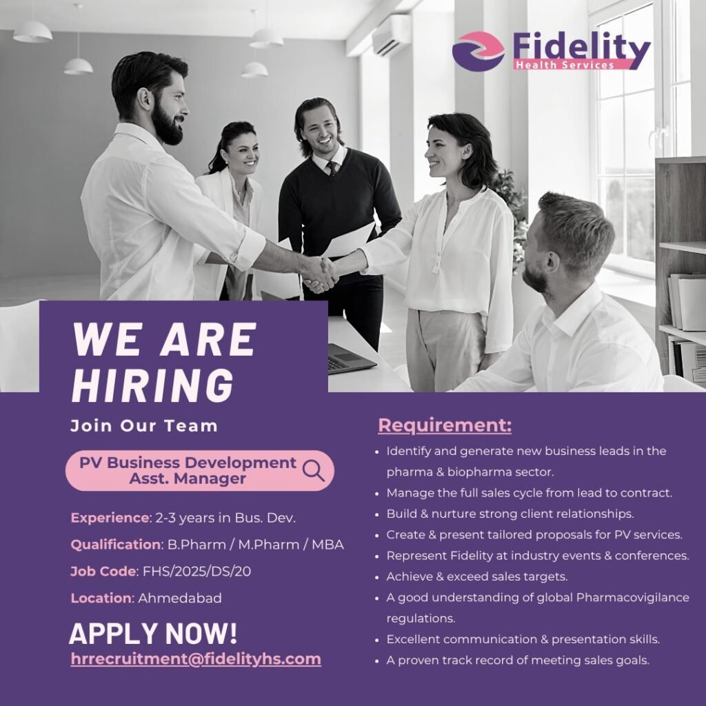 Fidelity Health Services Hiring For PV Business Development Fidelity Health Services Hiring For PV Business Development