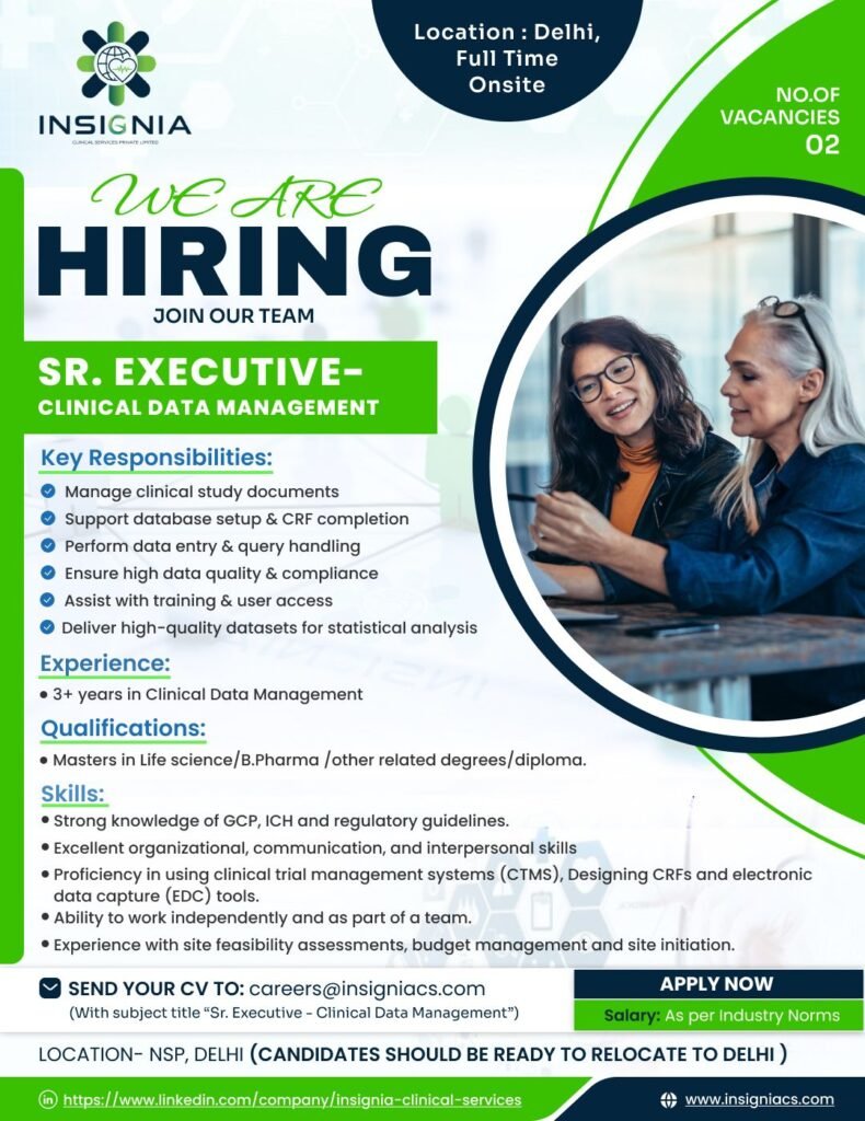 Insignia Clinical Services Hiring For Clinical Data Management Insignia Clinical Services Hiring For Clinical Data Management