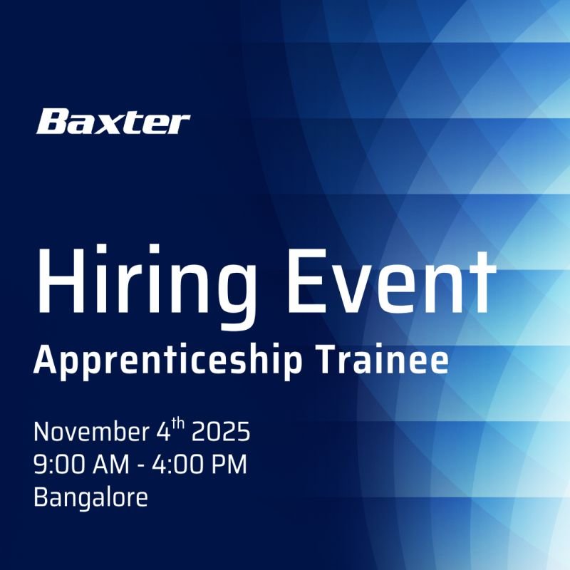 Baxter Hiring Freshers For Apprenticeship Program