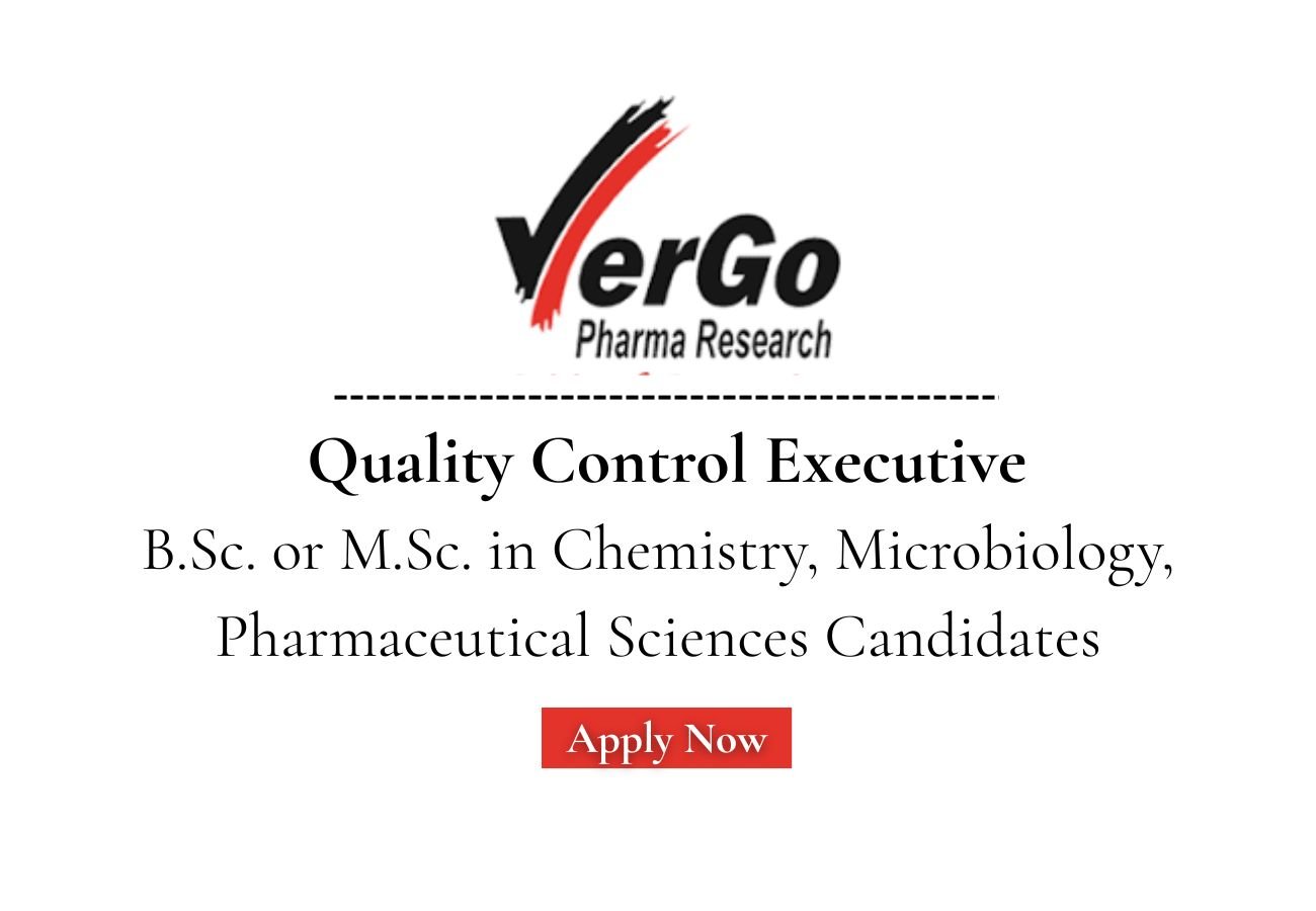 VerGo Pharma Hiring For Quality Control