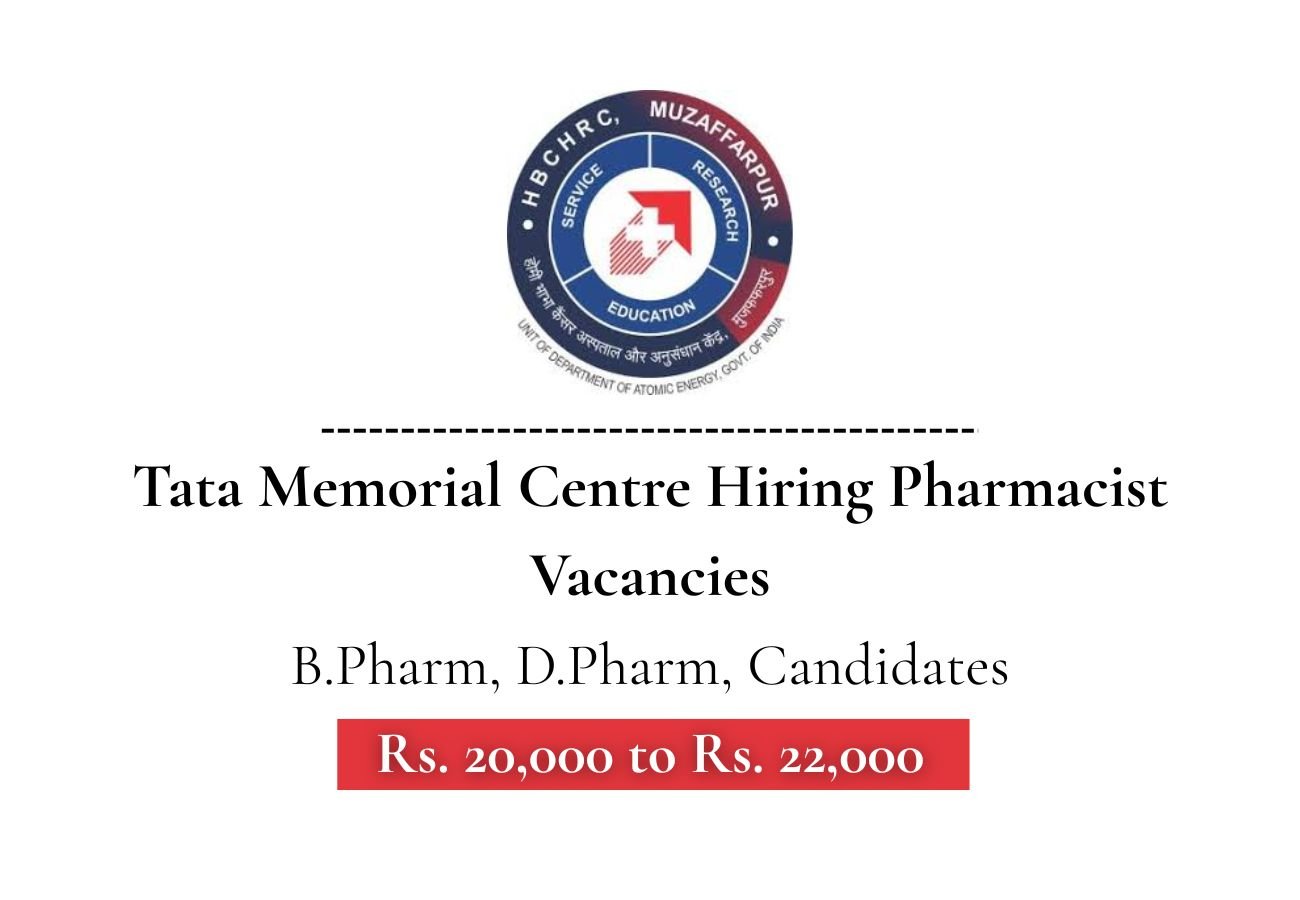 TMC Hiring For Pharmacist
