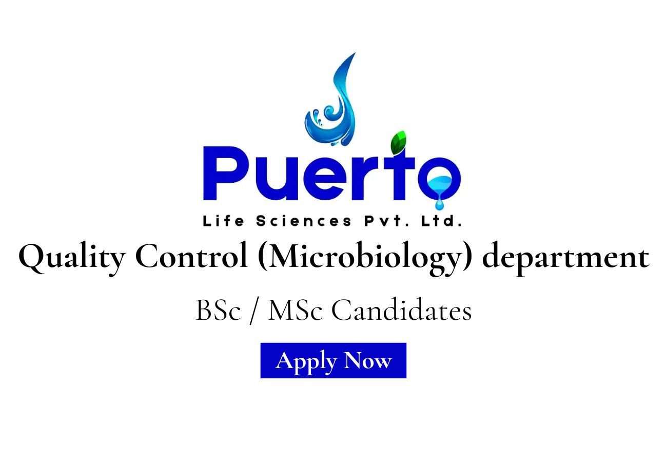 Puerto Life Sciences Hiring Quality Control, Microbiology