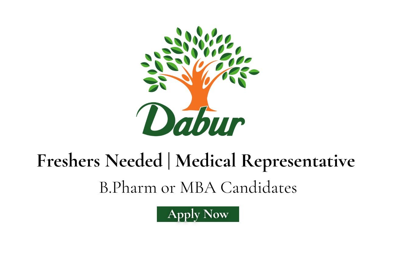 Freshers Needed In Medical Representative At Dabur Therapeutics