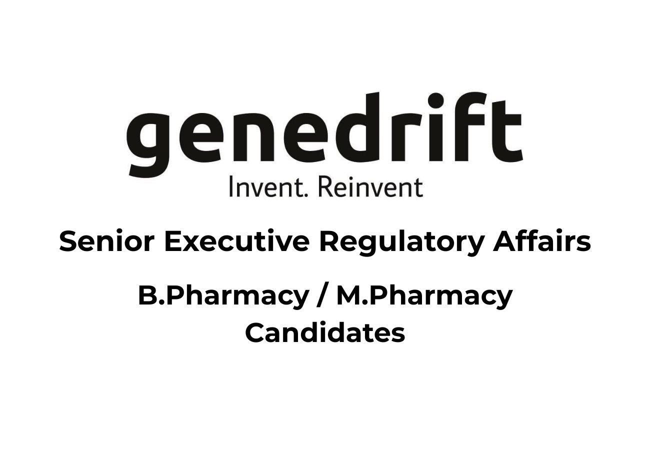 Genedrift Hiring For Regulatory Affairs