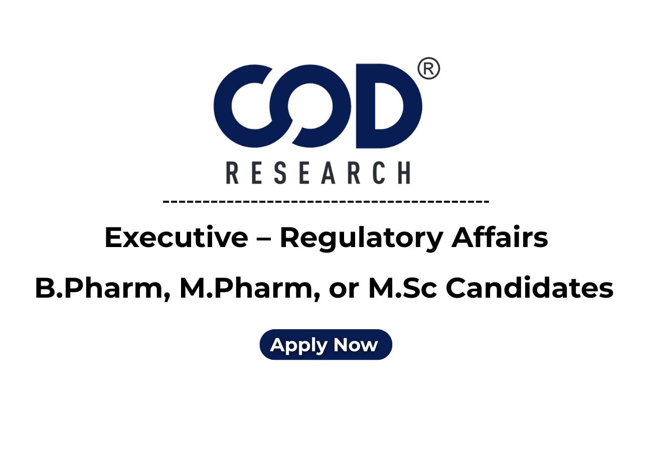COD Research Hiring For Regulatory Affairs