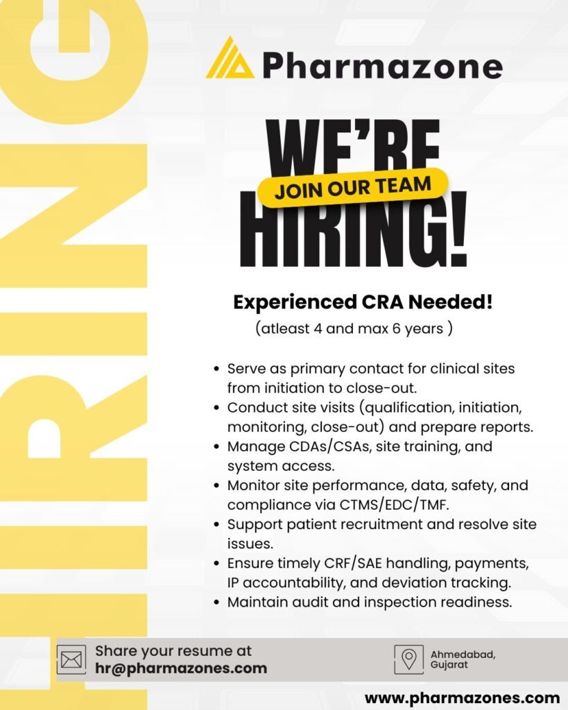 Pharmazone Hiring For Clinical Research Associate Pharmazone Hiring For Clinical Research Associate