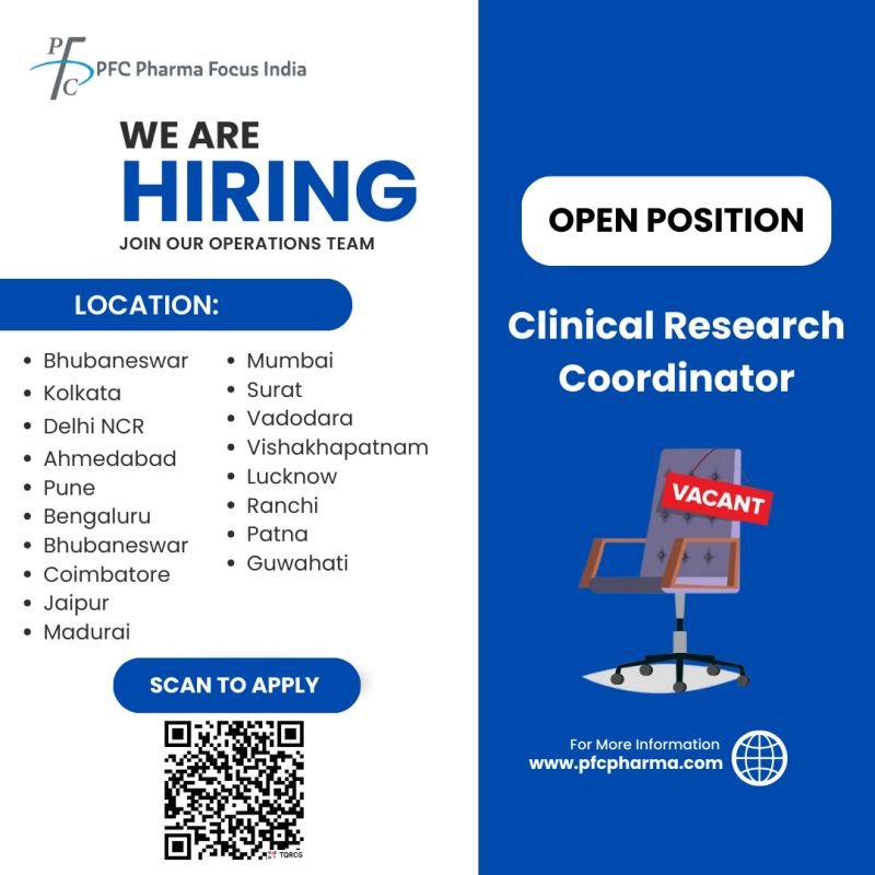 PFC Pharma Hiring For Clinical Research Coordinator PFC Pharma Hiring For Clinical Research Coordinator