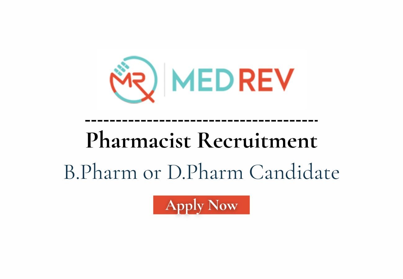 MedRev Healthcare Hiring For Pharmacist