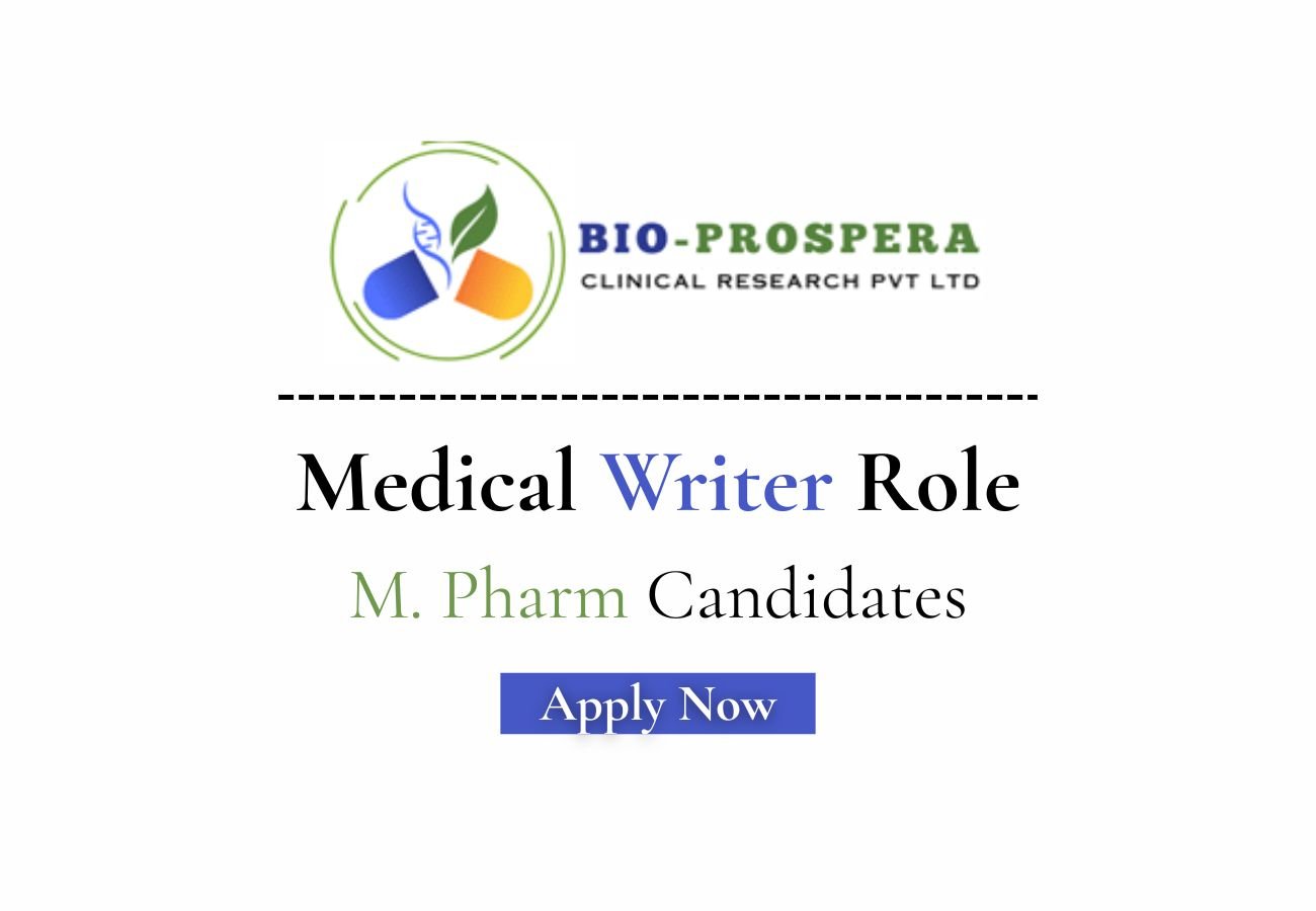 Bio-Prospera Clinical Research Hiring For Medical Writer