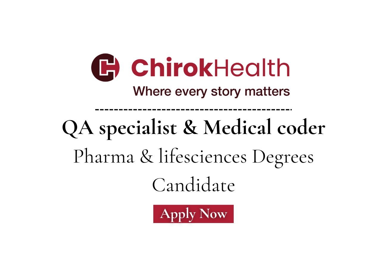 ChirokHealth Hiring For QA specialist & medical coder