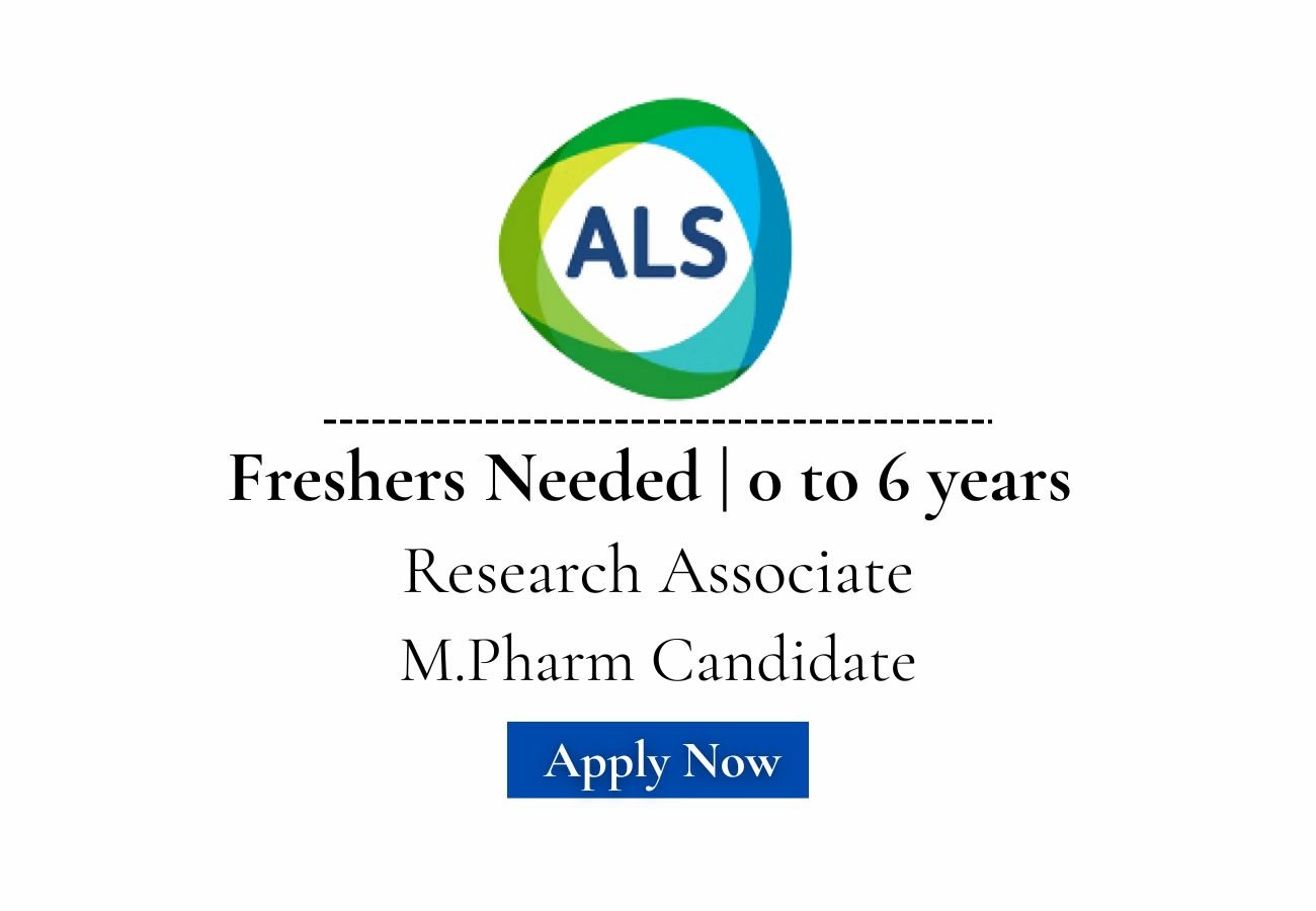 Freshers Needed In Research Associate At Ashish Life Science