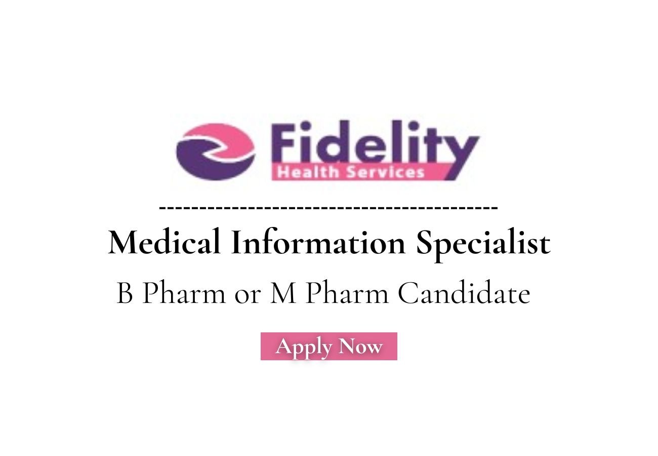 Fidelity Hiring For Medical Information Specialist