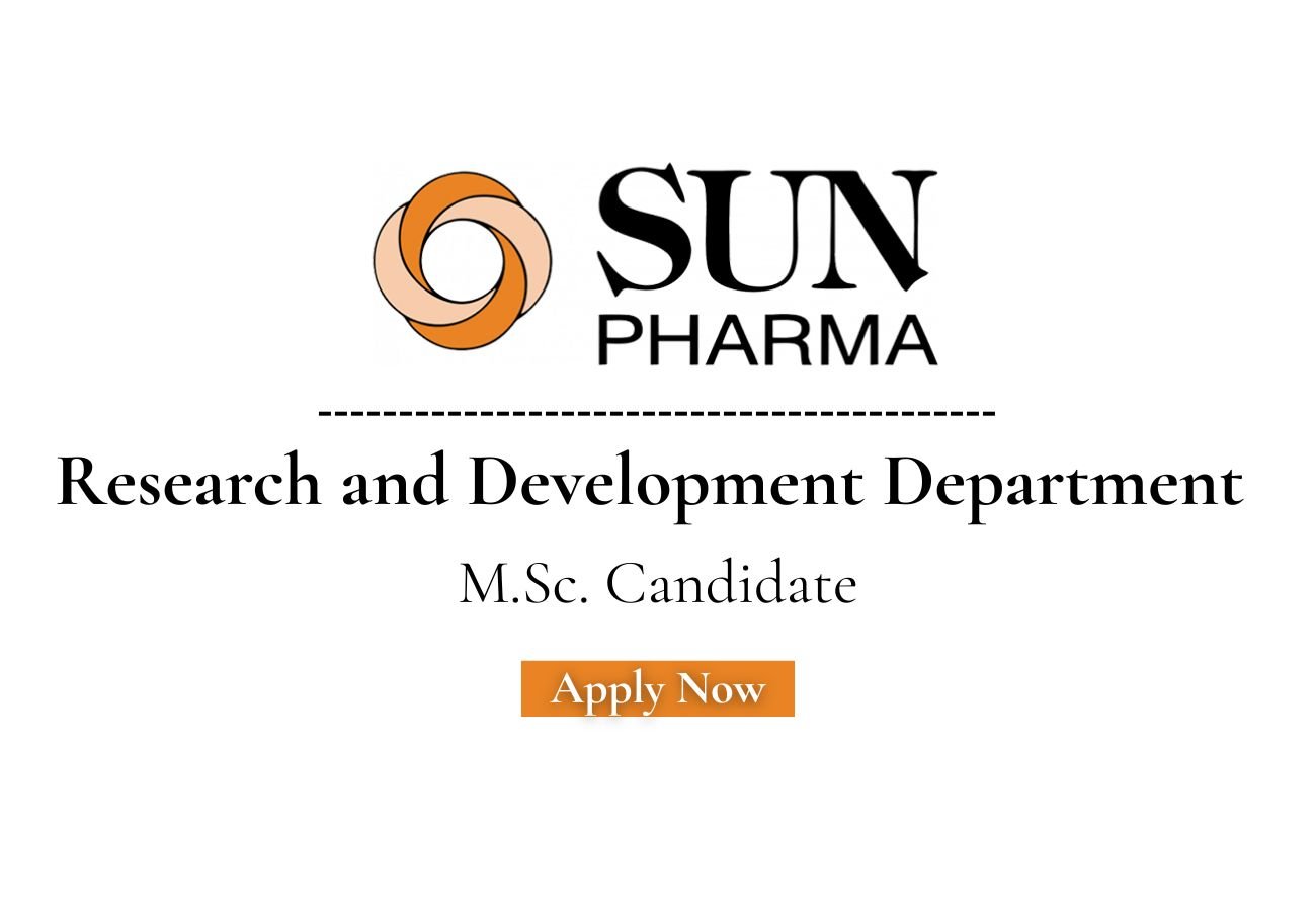 Sun Pharma Hiring For Research and Development