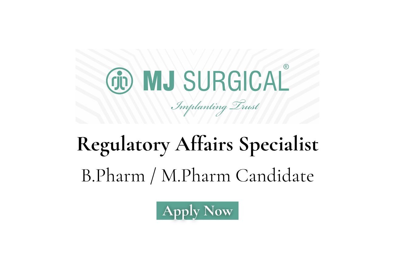 MJ Surgical Hiring For Regulatory Affairs Specialist