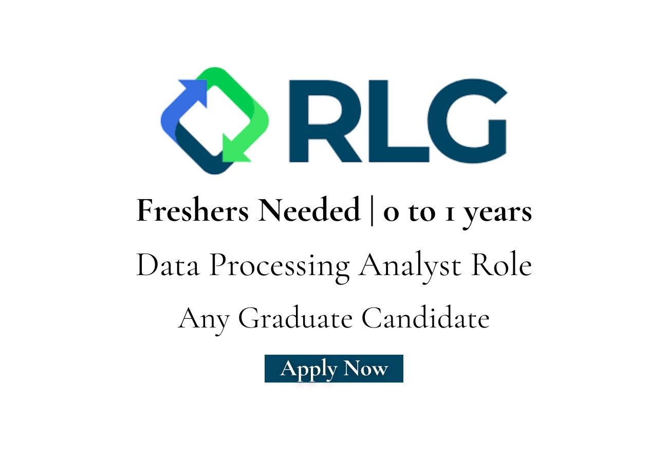 Freshers Needed In Data Processing Analyst At Reverse Logistics Group