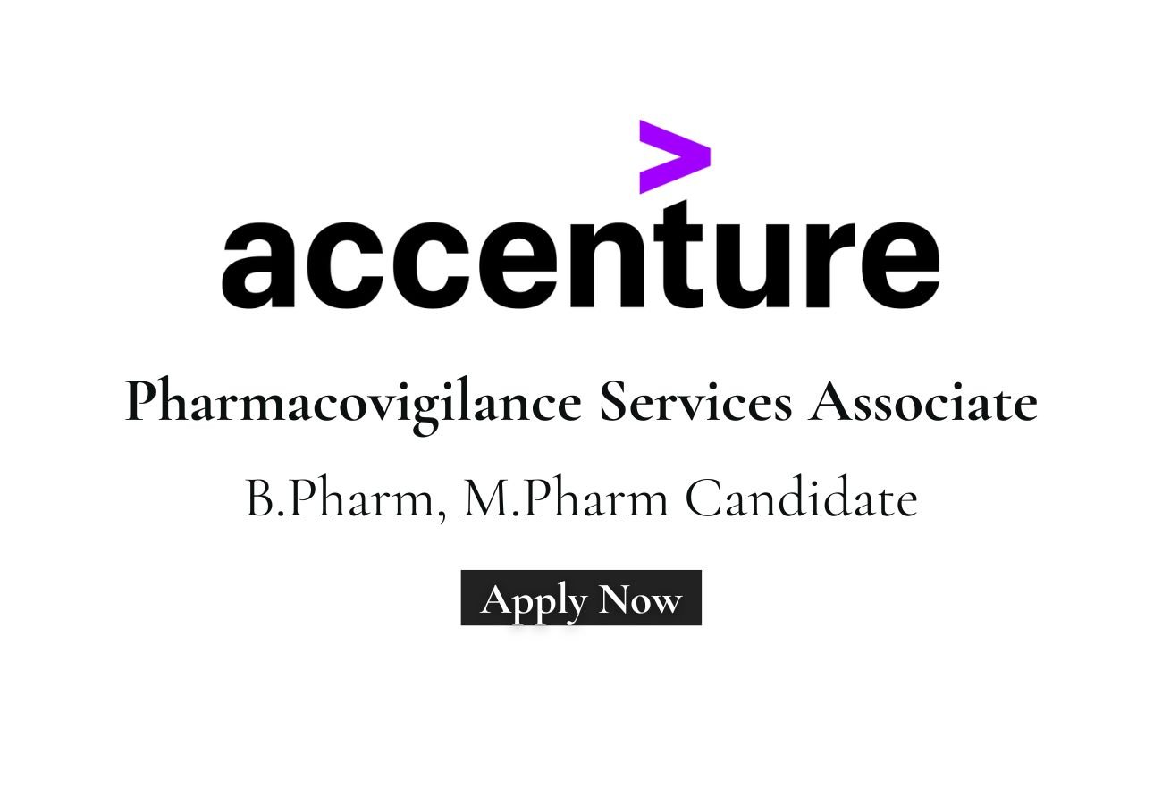 Accenture Hiring For Pharmacovigilance Services Associate