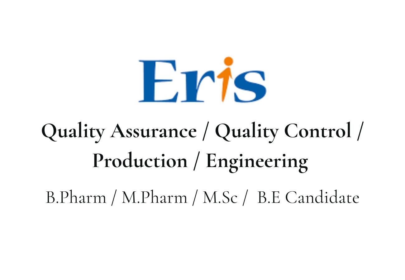 Eris Therapeutics Hiring For QA / QC / Production / Engineering