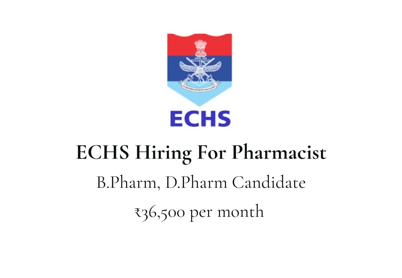 ECHS Hiring For Pharmacist