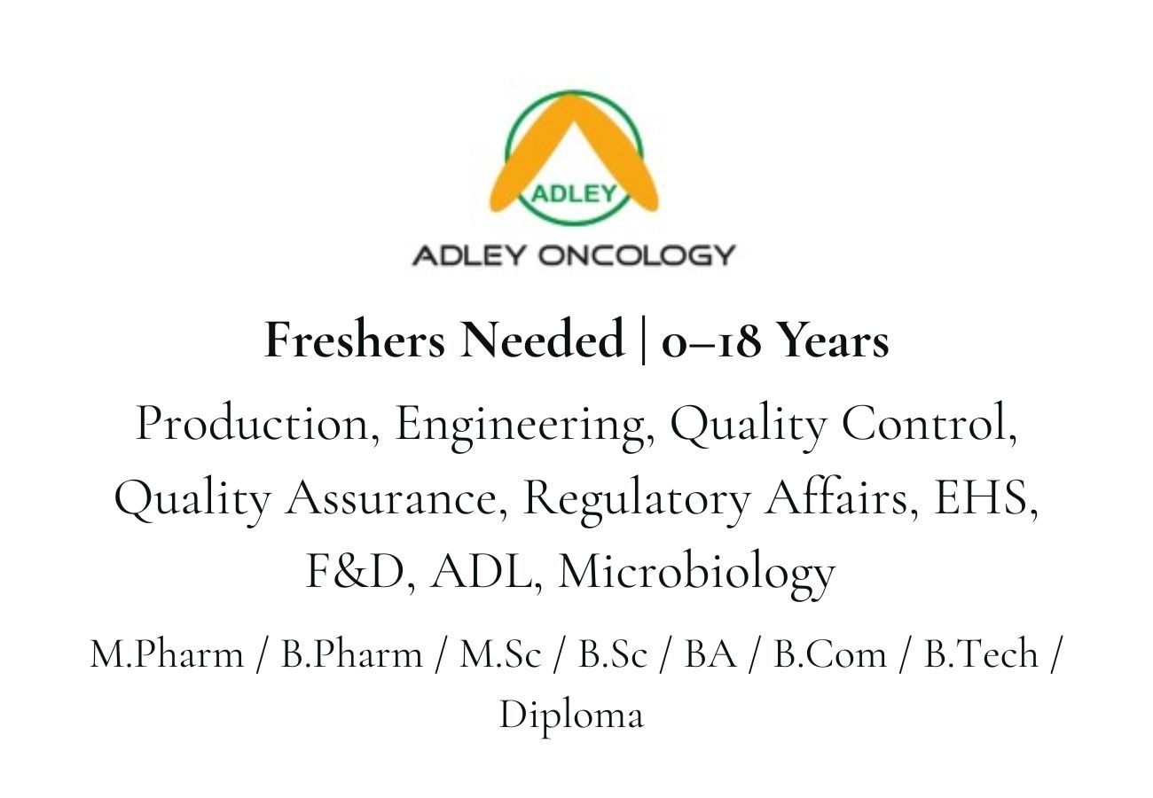 Freshers Needed In multiple Positions At Adley Group