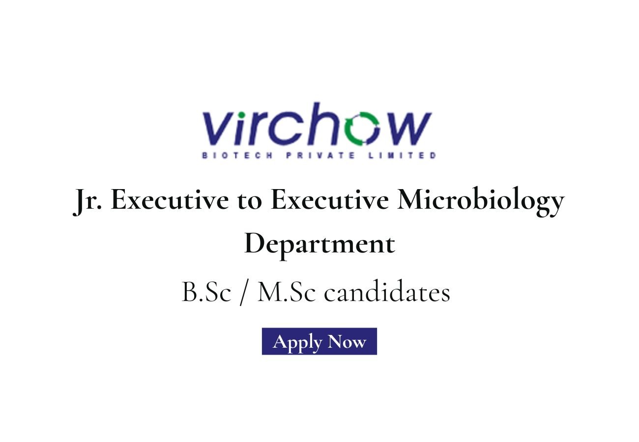 Virchow Biotech Hiring For Microbiology Department