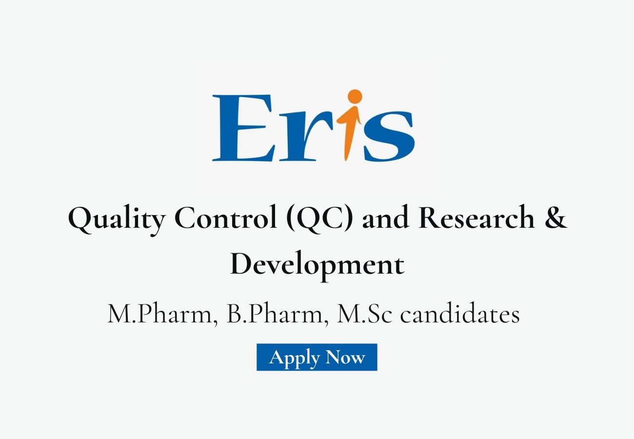 Eris Therapeutics Hiring For Quality Control and Research & Development