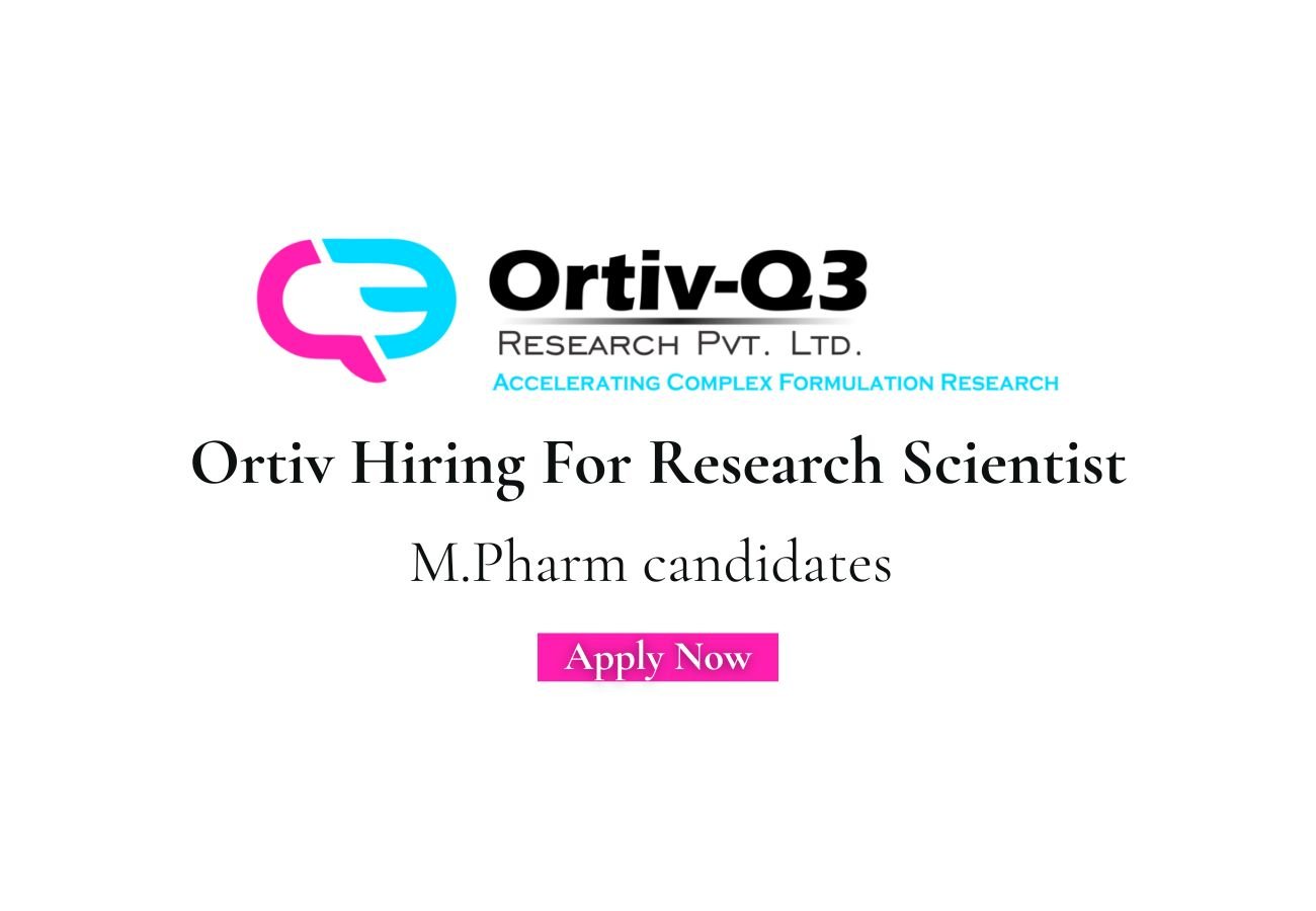 Ortiv Hiring For Research Scientist
