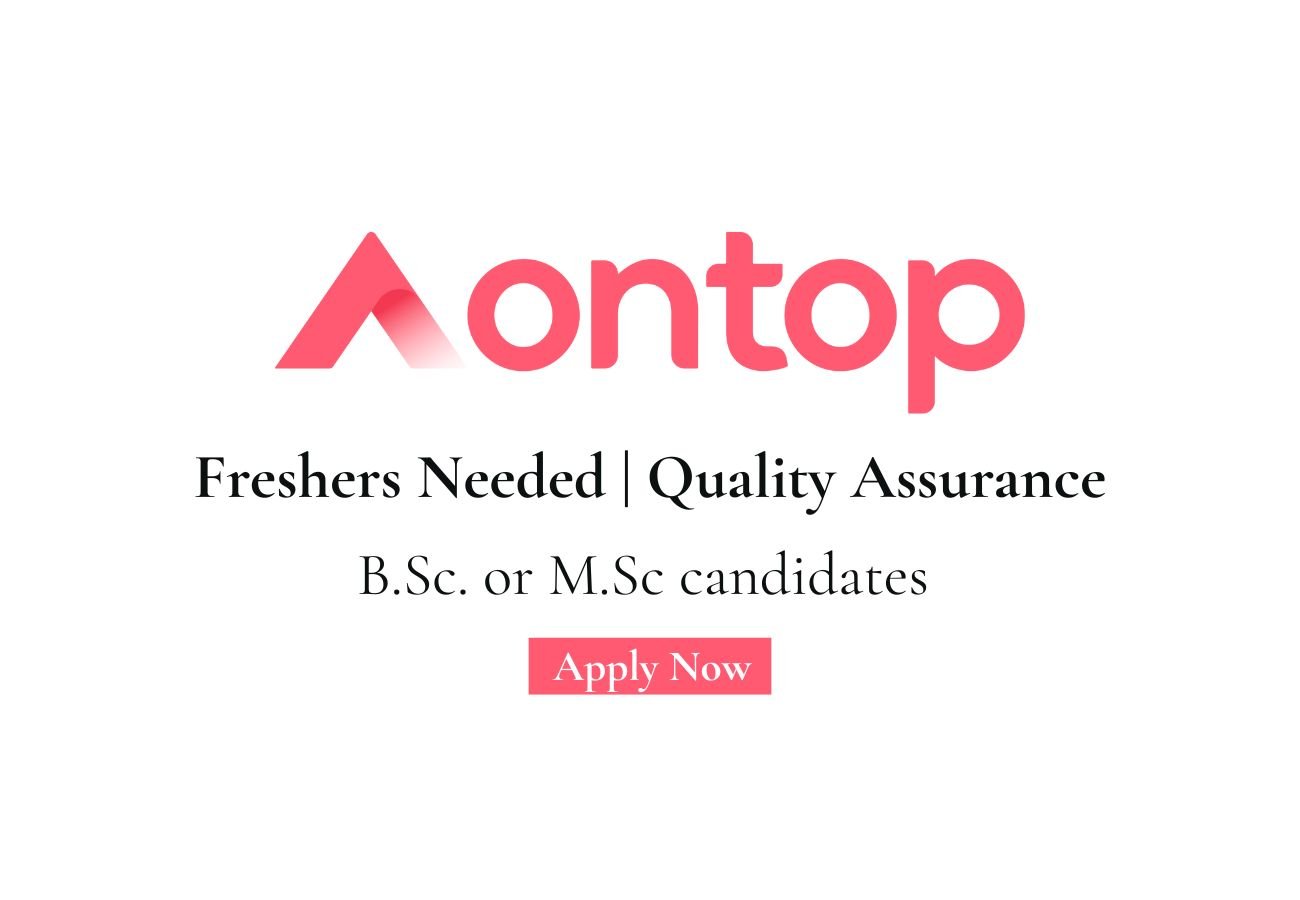 Freshers Needed In Quality Assurance At Ontop Pharma