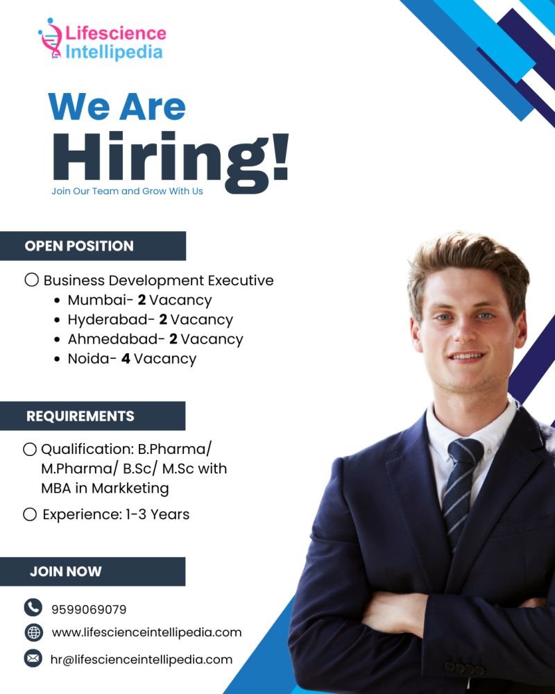 Lifescience Intellipedia Hiring For Business Development Executive Lifescience Intellipedia Hiring For Business Development Executive