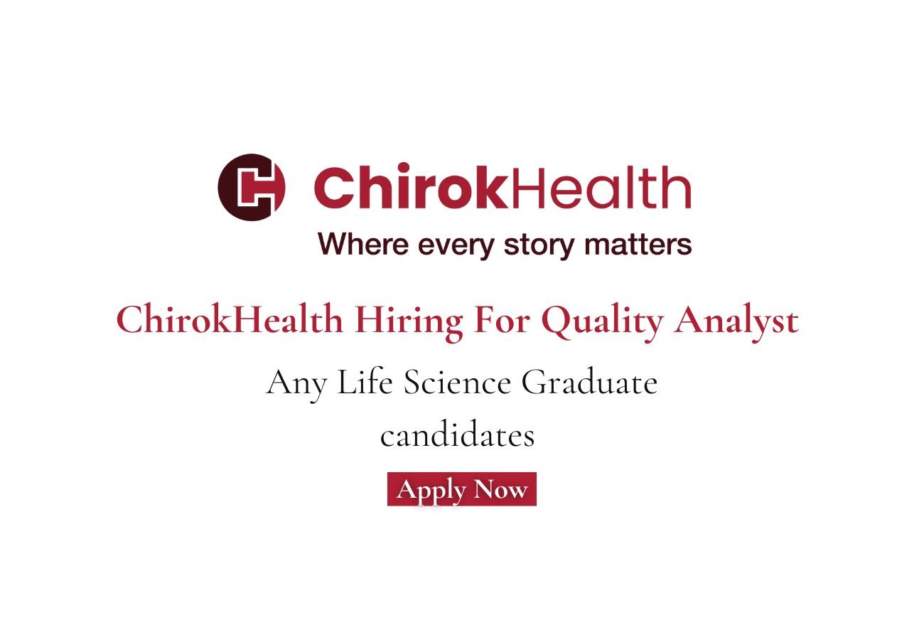 ChirokHealth Hiring For Quality Analyst – E/M OP