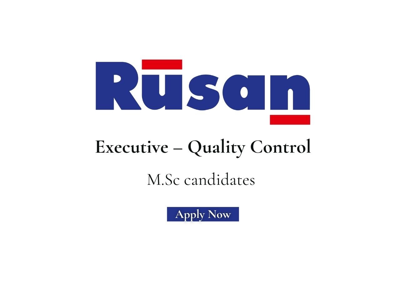 Rusan Pharma Hiring For Executive – Quality Control
