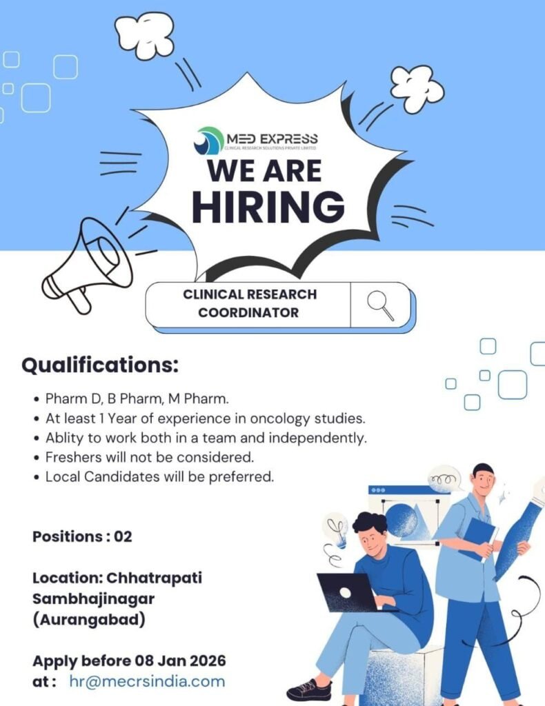 Med Express Hiring For Clinical Research Coordinator