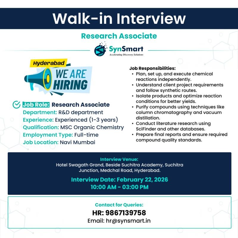 SynSmart Hiring For Research & Development
